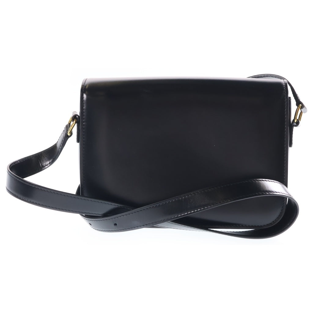 CELINE(セリーヌ) トリオンフ クラシック ショルダーバッグ ブラック レザー ゴールド金具 レディース