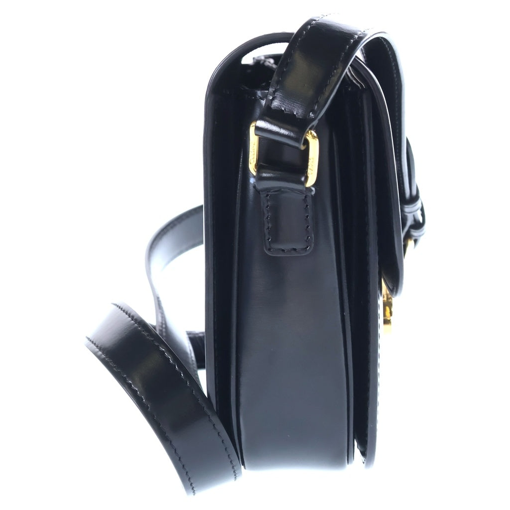 CELINE(セリーヌ) トリオンフ クラシック ショルダーバッグ ブラック レザー ゴールド金具 レディース