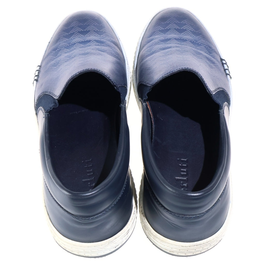 Berluti(ベルルッティ) レザースリッポン フラットシューズ ローカットシューズ ネイビー #25