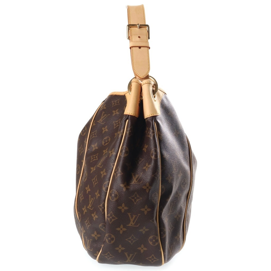 LOUIS VUITTON(ルイヴィトン) モノグラム ガリエラ トートバッグ ワンショルダーバッグ ブラウン レザー×PVC M56381 ゴールド金具 レディース