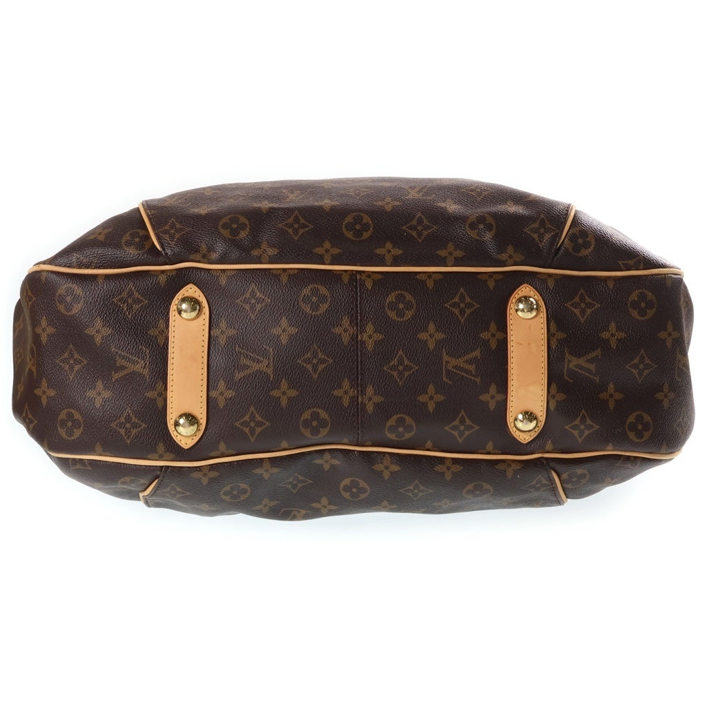 LOUIS VUITTON(ルイヴィトン) モノグラム ガリエラ トートバッグ ワンショルダーバッグ ブラウン レザー×PVC M56381 ゴールド金具 レディース