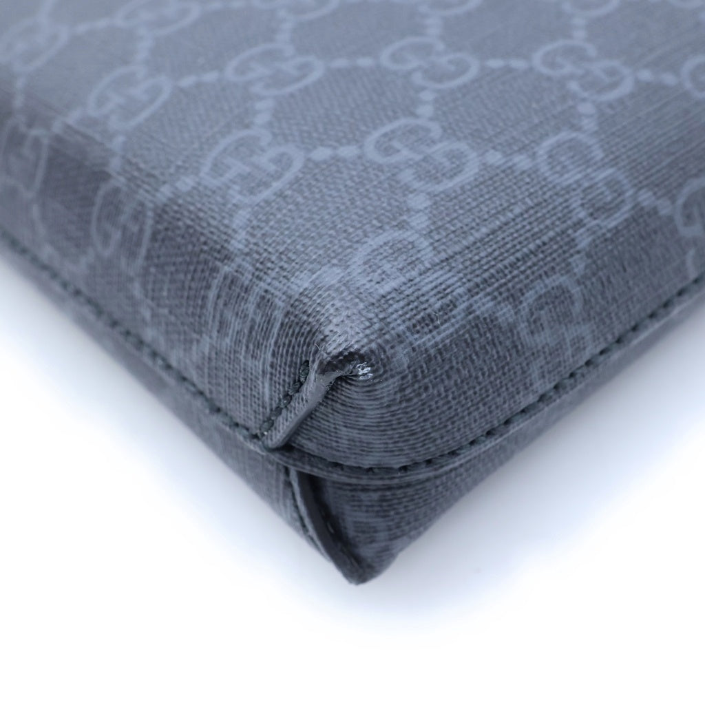 GUCCI(グッチ) GGスプリーム インターロッキングG 2WAY ショルダーバッグ PVCレザー ブラック 726833