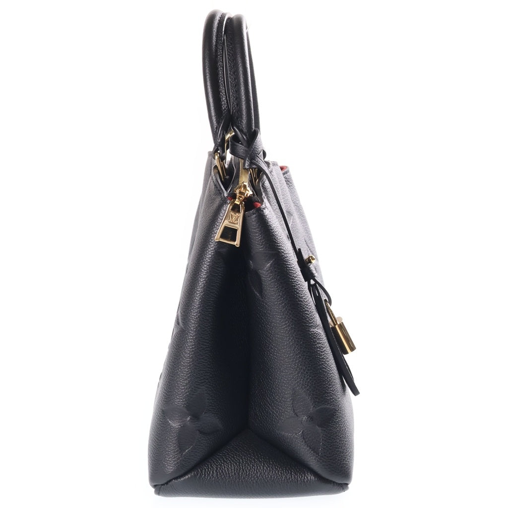 LOUIS VUITTON(ルイヴィトン) プティ・パレPM 2WAYハンドバッグ ショルダーバッグ ブラック ノアール レザー M58916 ゴールド金具 レディース