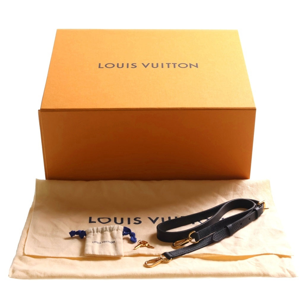 LOUIS VUITTON(ルイヴィトン) プティ・パレPM 2WAYハンドバッグ ショルダーバッグ ブラック ノアール レザー M58916 ゴールド金具 レディース