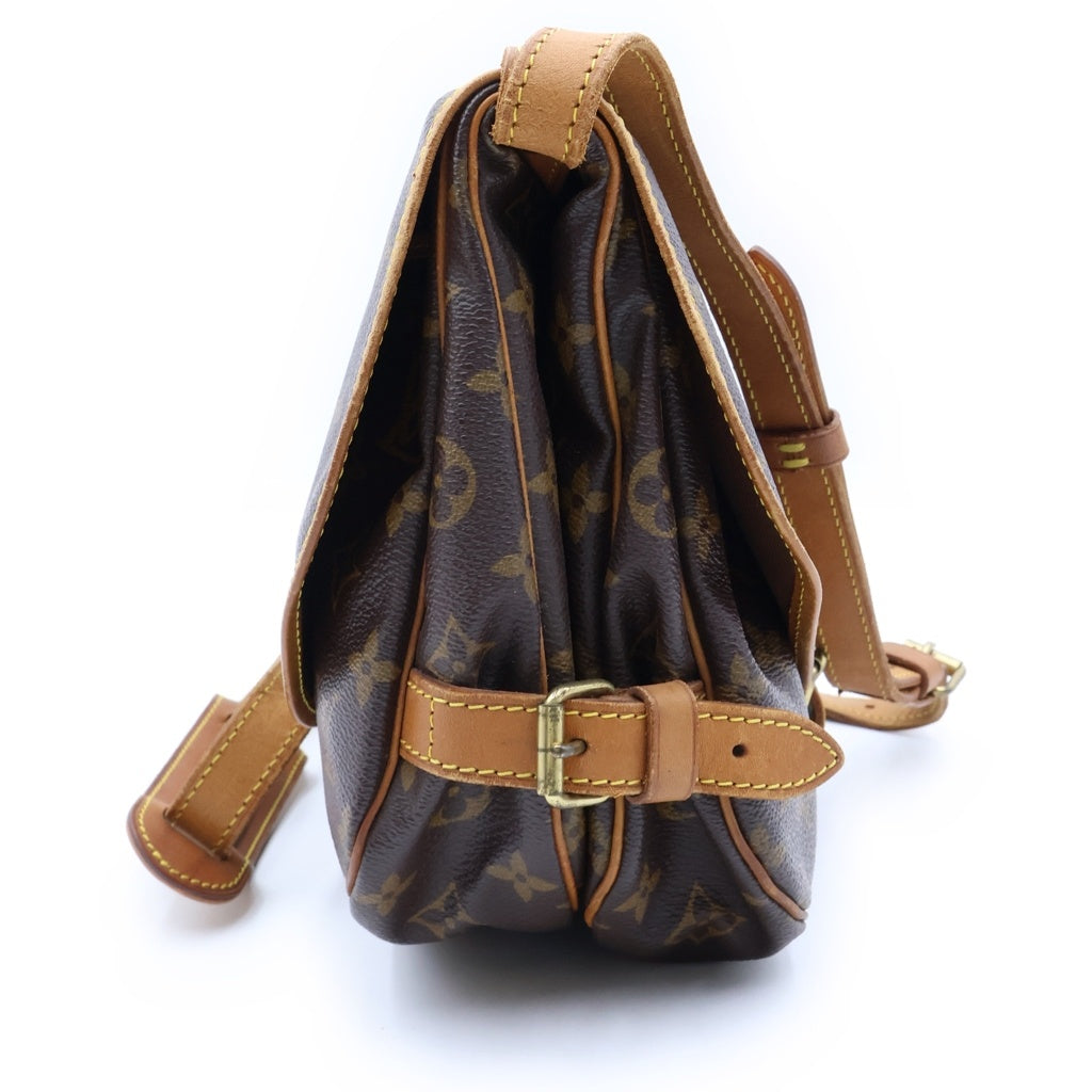 LOUIS VUITTON(ルイヴィトン) モノグラム ソミュール30 ショルダーバッグ ブラウン PVCレザー M42256 レディース