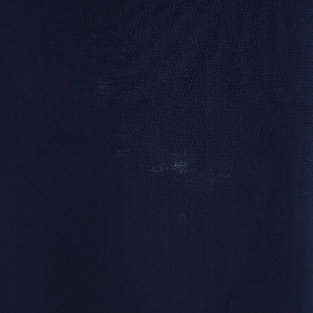 LOUIS VUITTON(ルイヴィトン) 18AW シルク混 ナイロン フリル 長袖 シャツ ブラウス ネイビー レディース RW182B SPM FFBL67