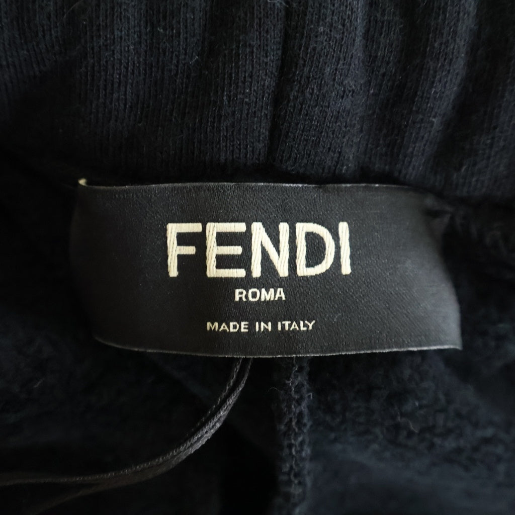 FENDI(フェンディ) 21AW ズッカ柄 イージートラックパンツ ブラック コットン×ウール×シルク 12CPF-21-3005