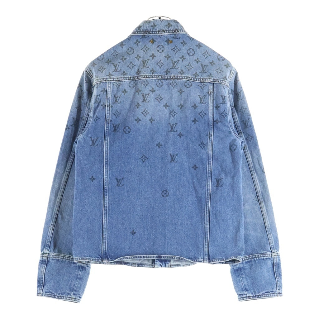 LOUIS VUITTON(ルイヴィトン) 20SS モノグラム デニム ジャケット アウター Gジャン インディゴ コットン ブルー RM202 YIE HJA71W