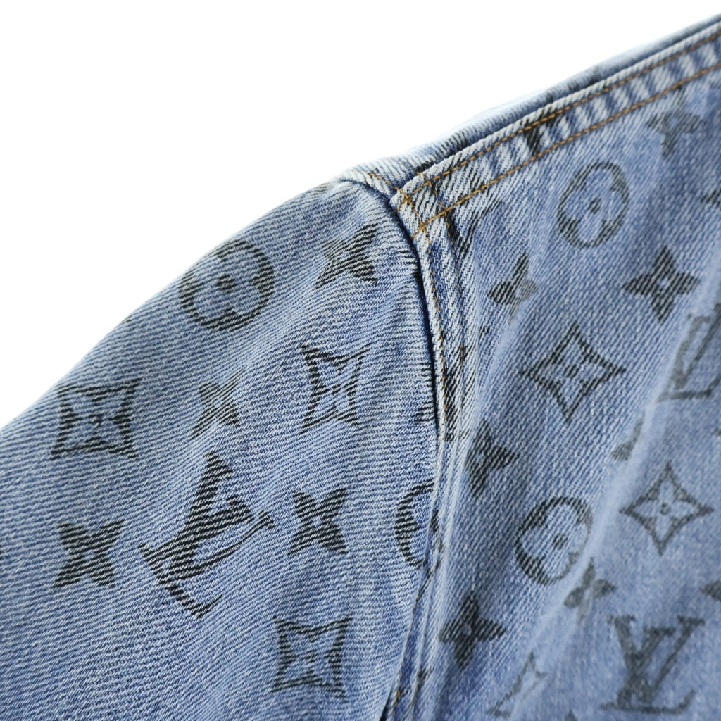 LOUIS VUITTON(ルイヴィトン) 20SS モノグラム デニム ジャケット アウター Gジャン インディゴ コットン ブルー RM202 YIE HJA71W