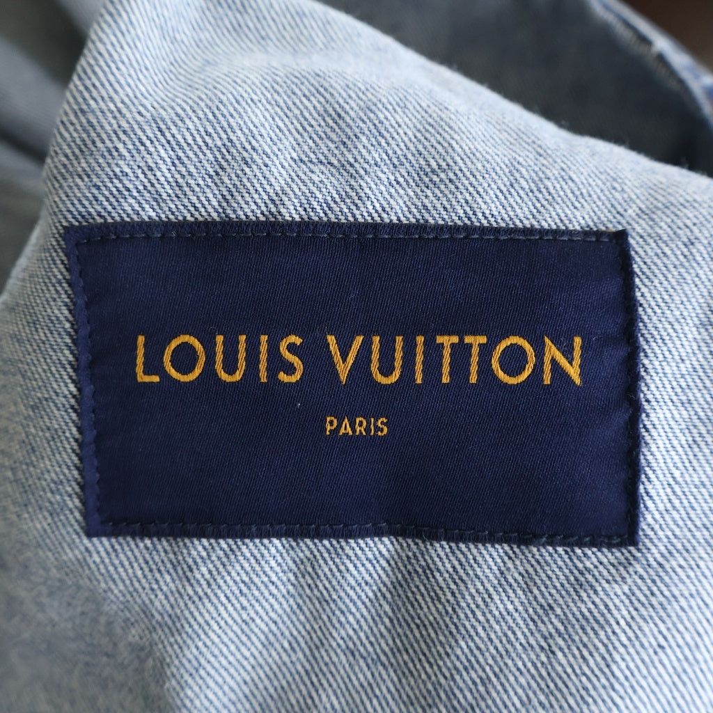 LOUIS VUITTON(ルイヴィトン) 20SS モノグラム デニム ジャケット アウター Gジャン インディゴ コットン ブルー RM202 YIE HJA71W