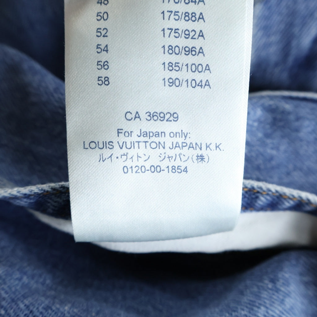 LOUIS VUITTON(ルイヴィトン) 20SS モノグラム デニム ジャケット アウター Gジャン インディゴ コットン ブルー RM202 YIE HJA71W