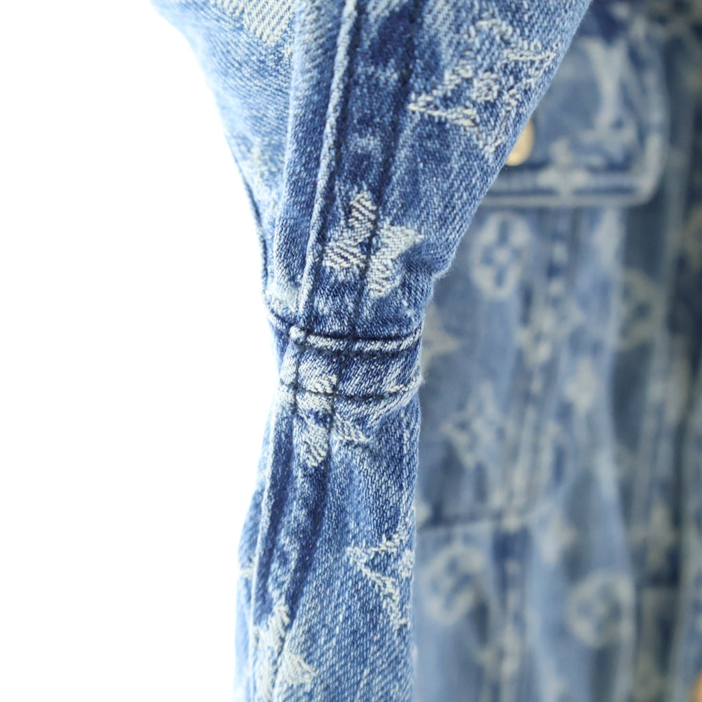 SUPREME(シュプリーム) 17AW ×LOUIS VUITTON ルイヴィトン モノグラム ジャガード デニム トラッカージャケット インディゴ RM172 ALL HDA91W