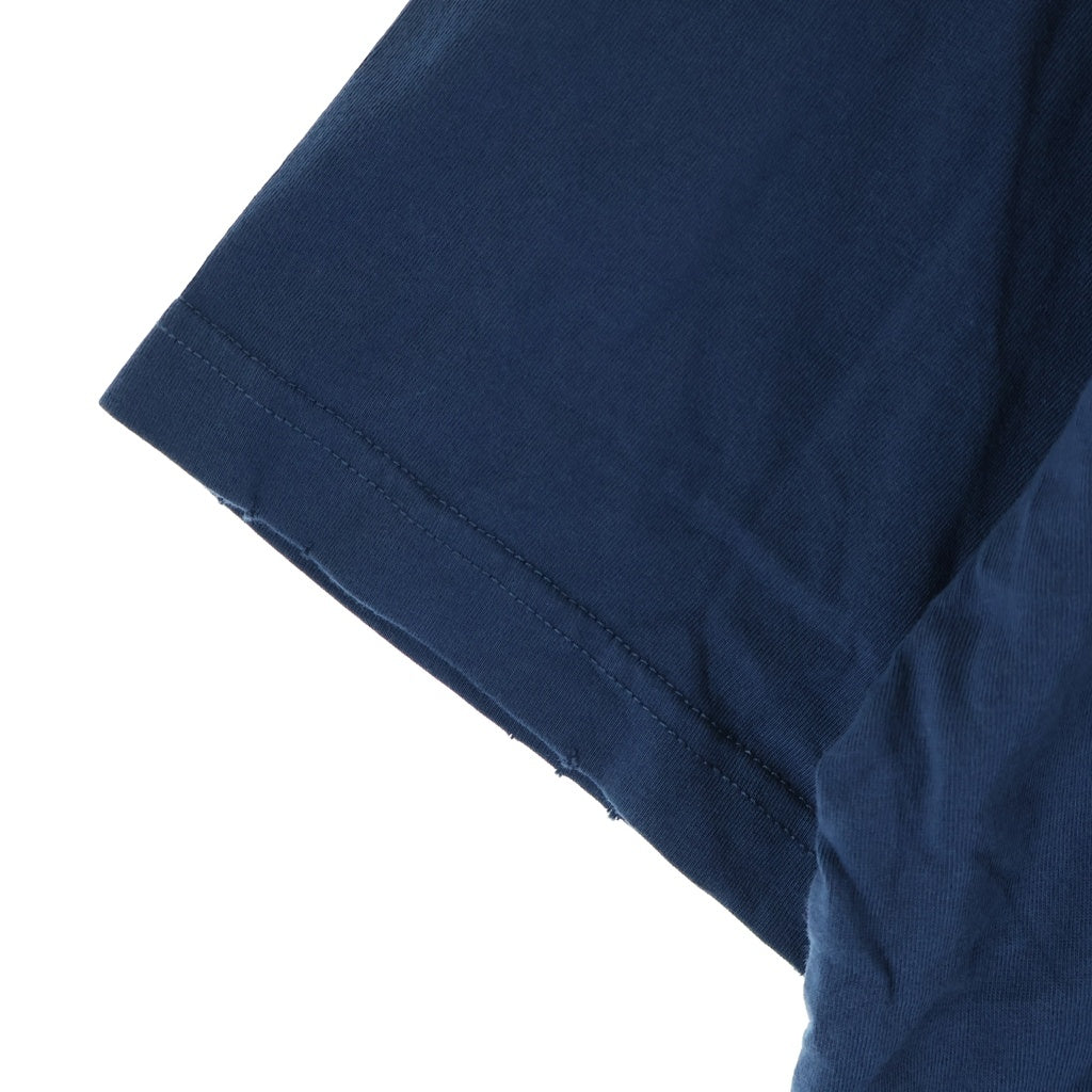 BALENCIAGA(バレンシアガ) BBロゴ Tシャツ 半袖 カットソー 刺繍 コットン ネイビー 764235