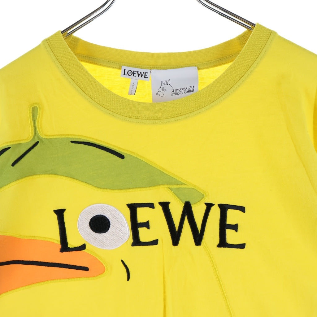 LOEWE(ロエベ) スタジオジブリ 千と千尋の神隠し オオトリ様 Tシャツ 半袖 コットン イエロー S928Y22J03