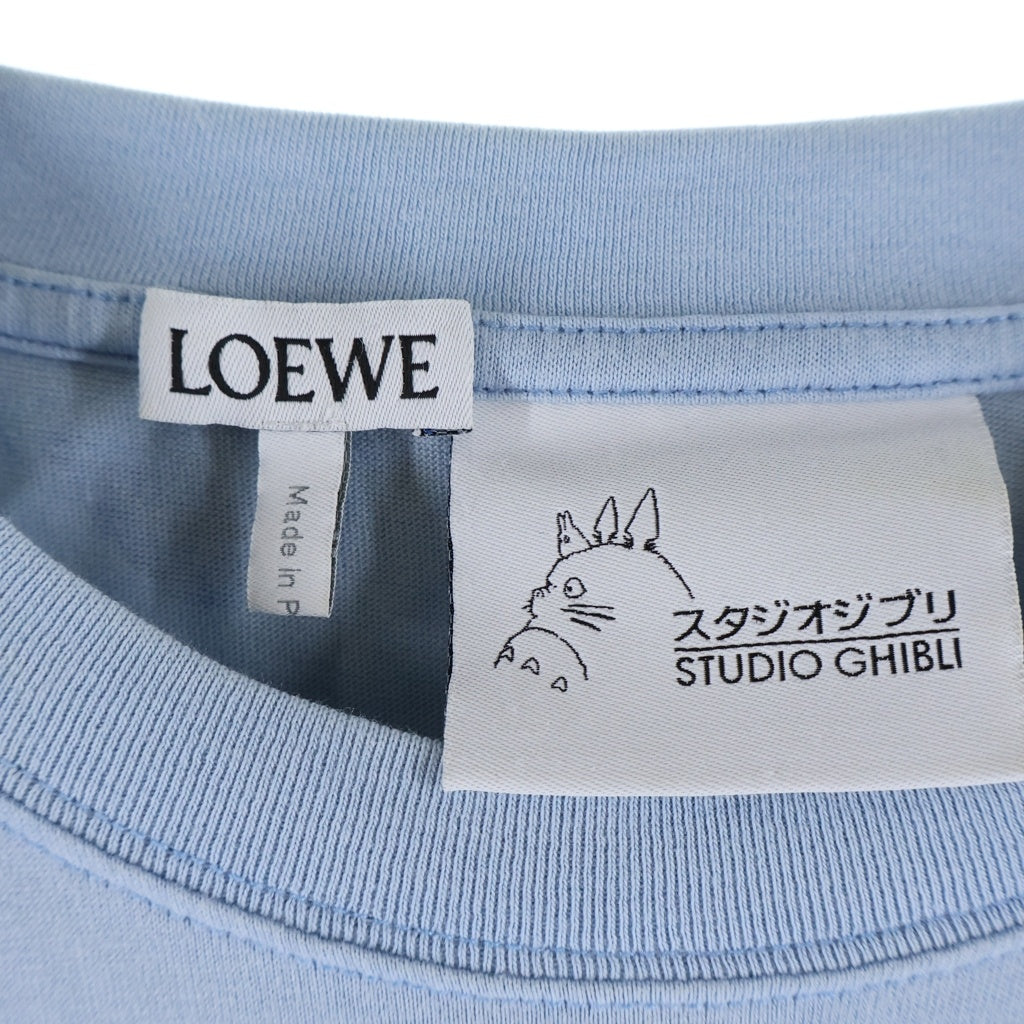 LOEWE(ロエベ) スタジオジブリ となりのトトロ 半袖 Tシャツ カットソー コットン ライトブルー H848341X10