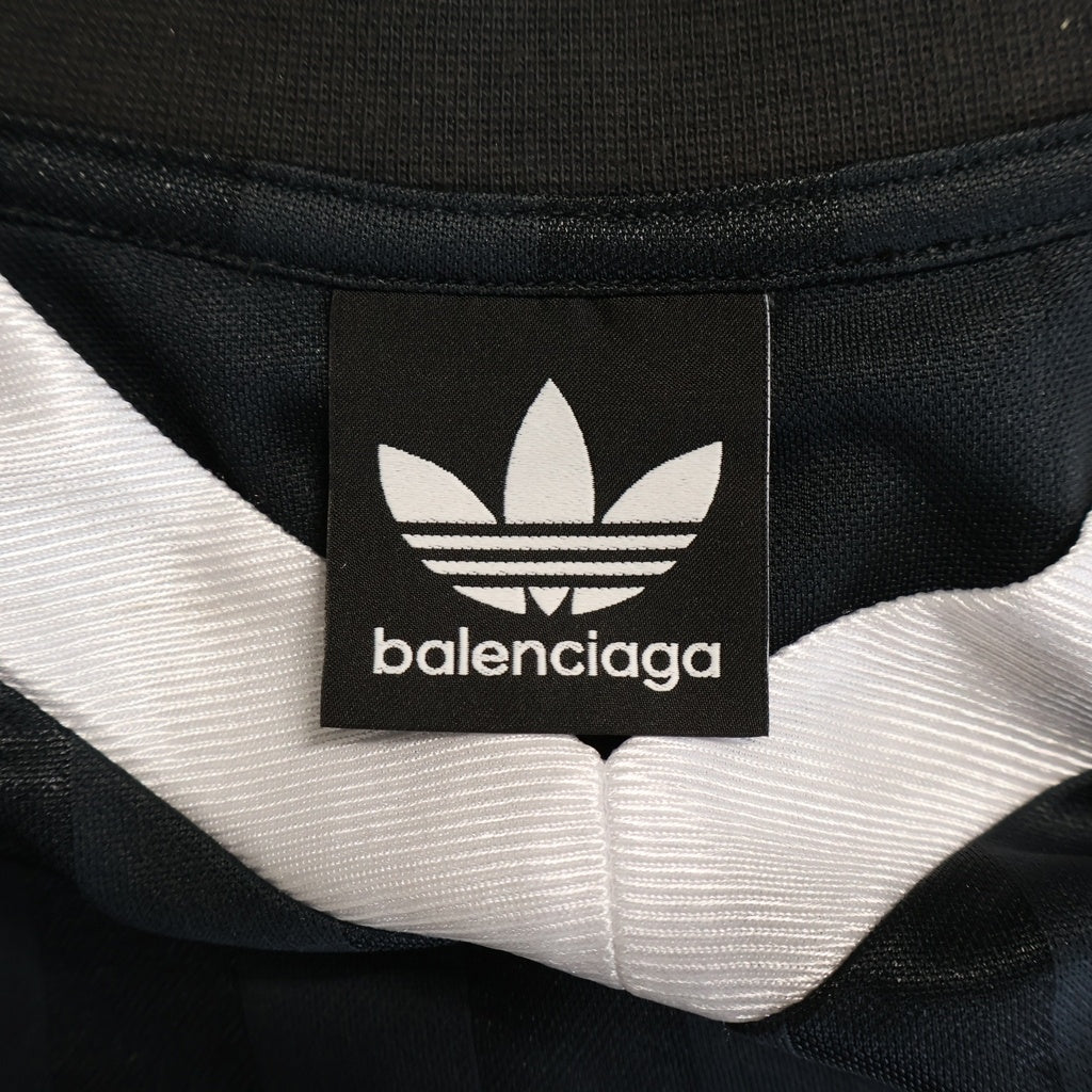 BALENCIAGA(バレンシアガ) adidas アディダス オーバーサイズ Tシャツ 半袖 サッカー Vネック ポリエステル 723663