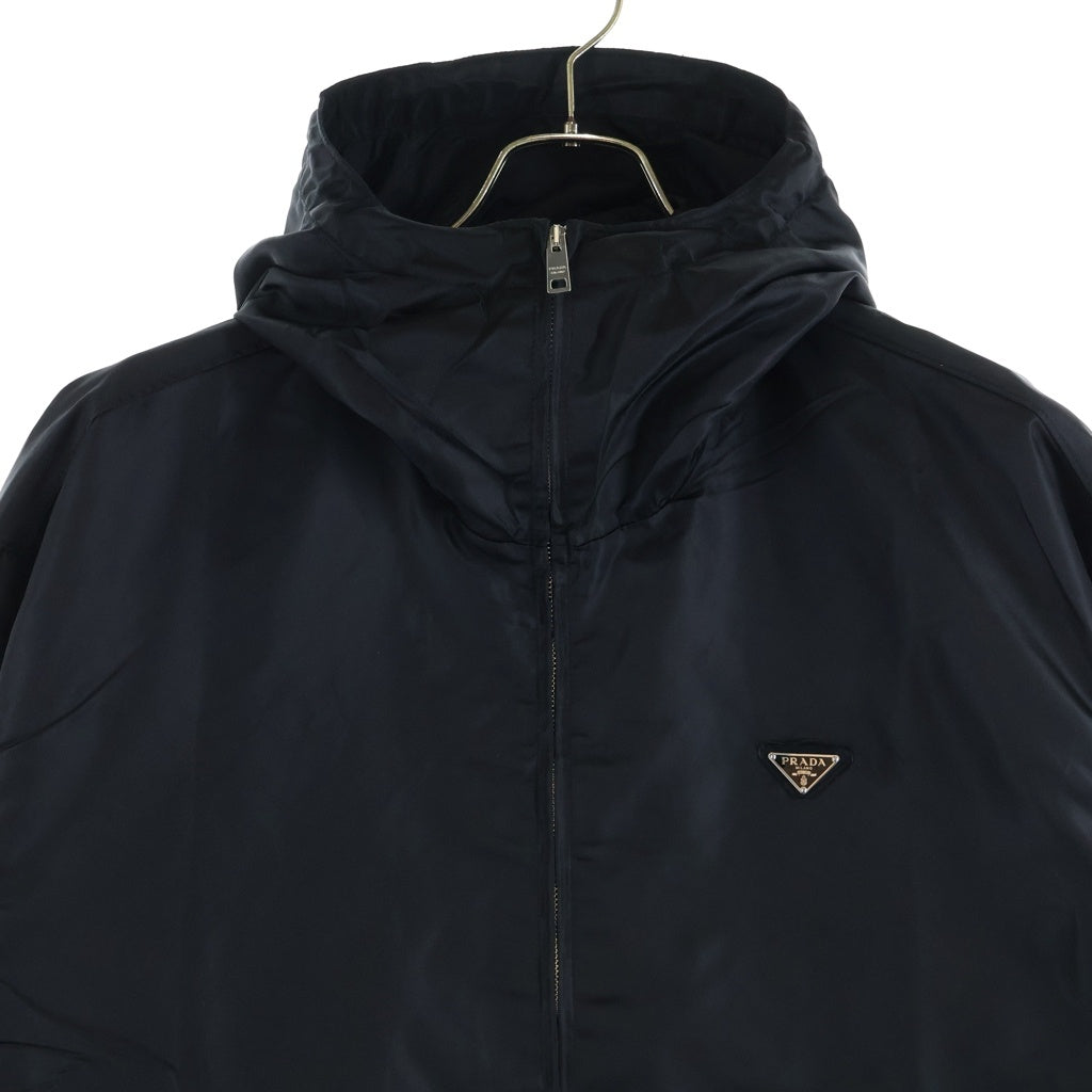 PRADA(プラダ) Re-Nylon ジャケット フーディ 三角ロゴ ナイロン ブラック SGC991 S000 1WQ8