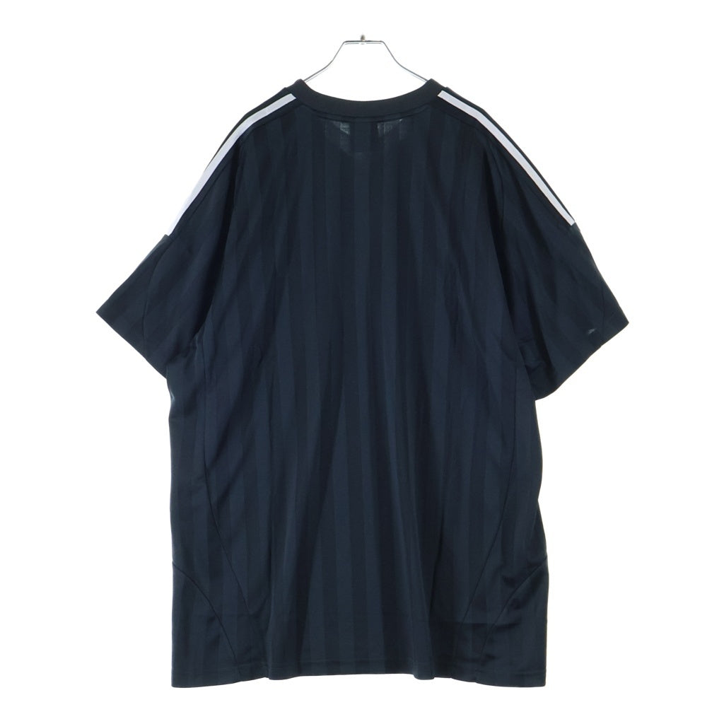 BALENCIAGA(バレンシアガ) adidas アディダス オーバーサイズ Tシャツ 半袖 サッカー Vネック ポリエステル 723663