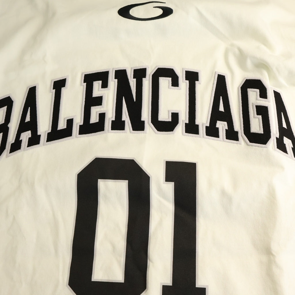 BALENCIAGA(バレンシアガ) 24SS Tシャツ 半袖 カットソー トップス バスケットボール コットン ホワイト 787349