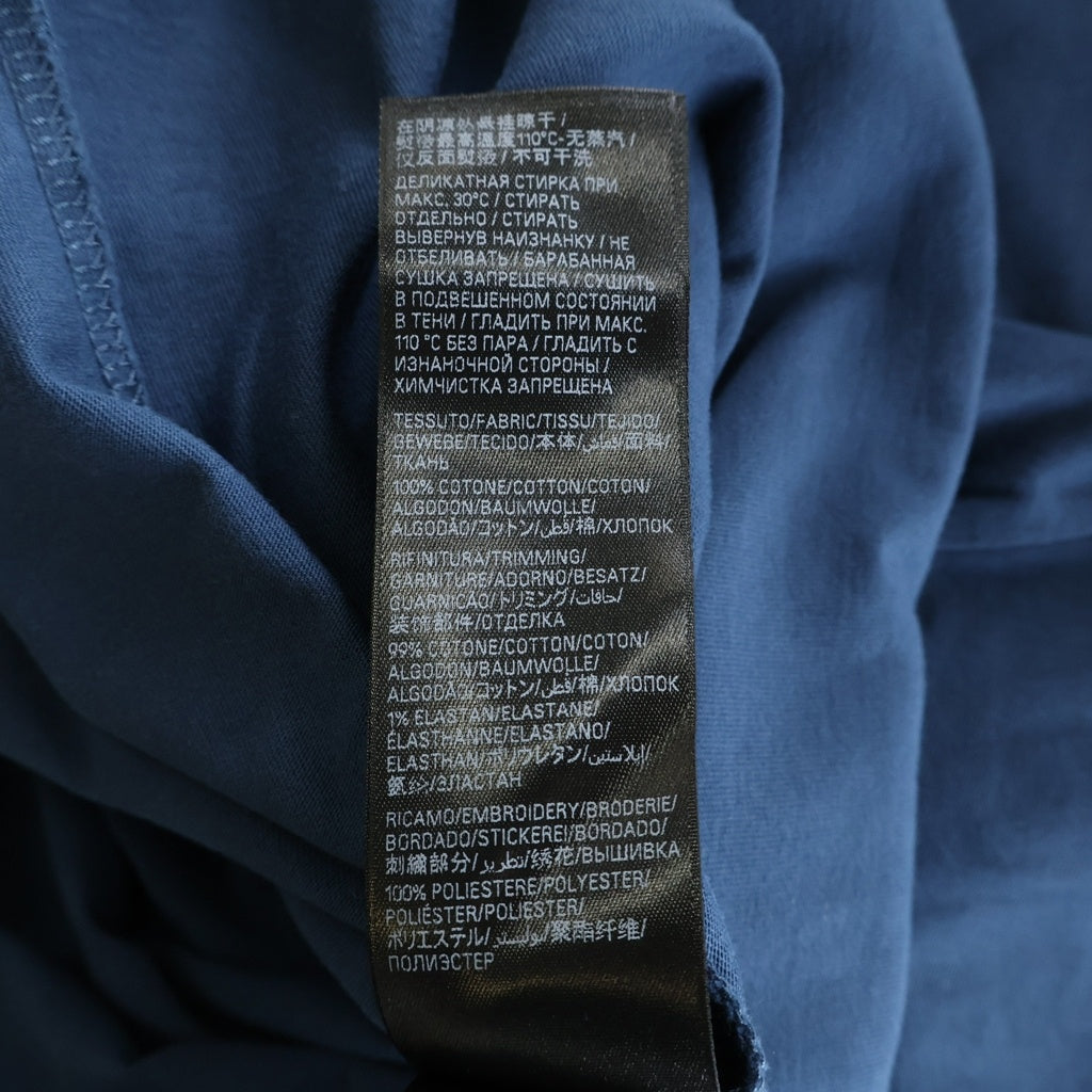 BALENCIAGA(バレンシアガ) BBロゴ Tシャツ 半袖 カットソー 刺繍 コットン ネイビー 764235