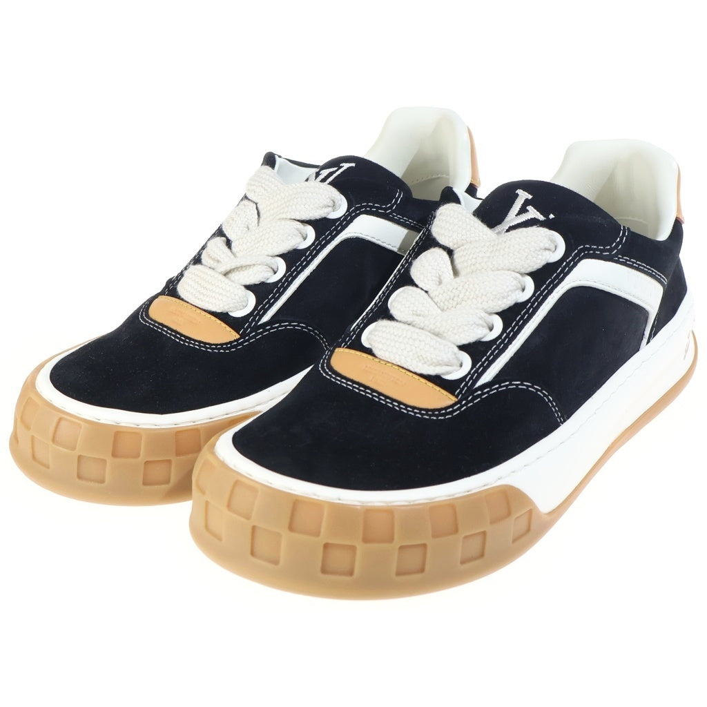 LOUIS VUITTON(ルイヴィトン) LV ティルテッド スエードローカットスニーカー ブラック 1AJ741