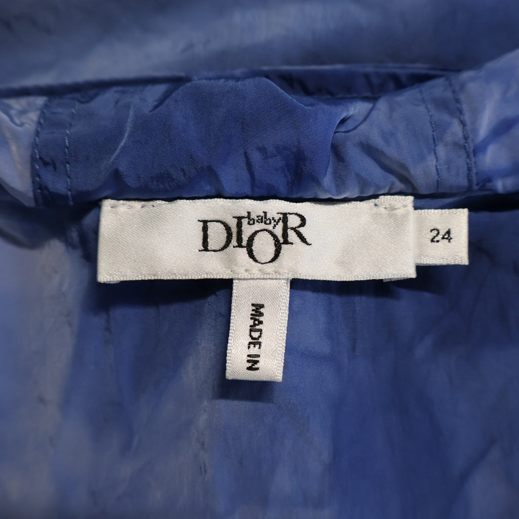 Christian Dior(クリスチャンディオール) Baby Dior ナイロンジップアップウィンドブレーカー ライトブルー 2WBM41RCTG