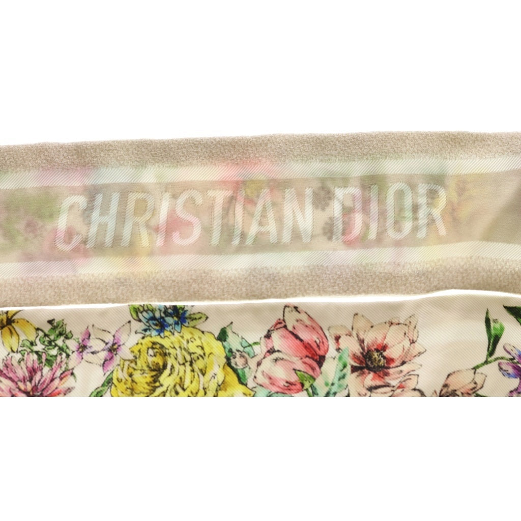 Christian Dior(クリスチャンディオール) ミッツァ スカーフ マルチカラー フラワーモチーフ シルク レディース