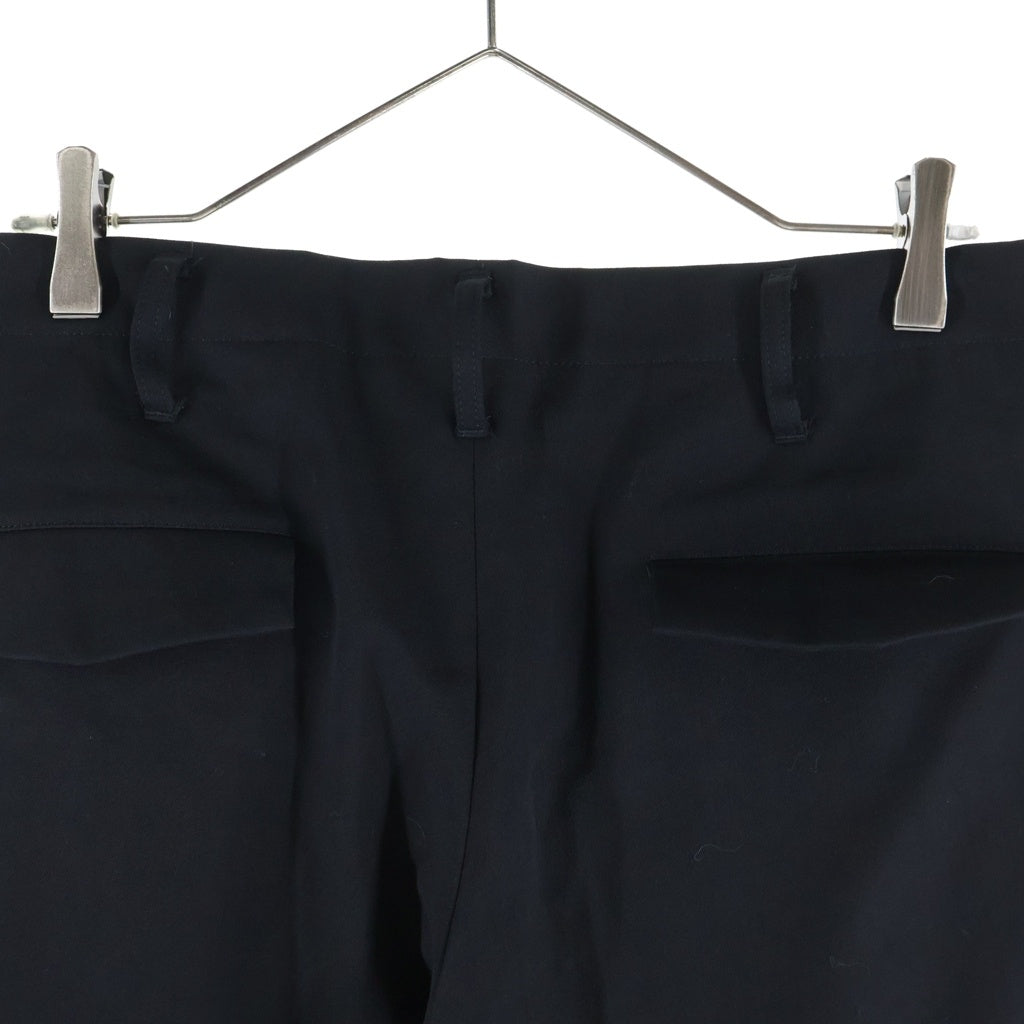 Yohji Yamamoto(ヨウジヤマモト) スラックス パンツ コットン ブラック レディース