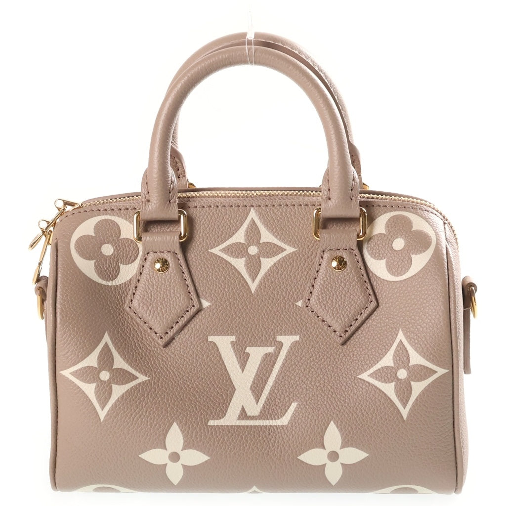 LOUIS VUITTON(ルイヴィトン) モノグラムアンプラント スピーディバンドリエール20 ハンド ショルダーバッグ 2WAY ゴールド金具 ベージュ M46575 レディース