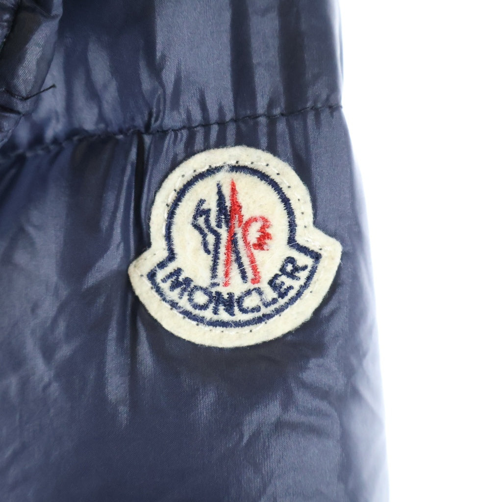 MONCLER(モンクレール) SUYEN スイエン ワッペンロゴ フーデッド ジップアップ ダウン ロング ジャケット コート ネイビー レディース 420934931949 53052