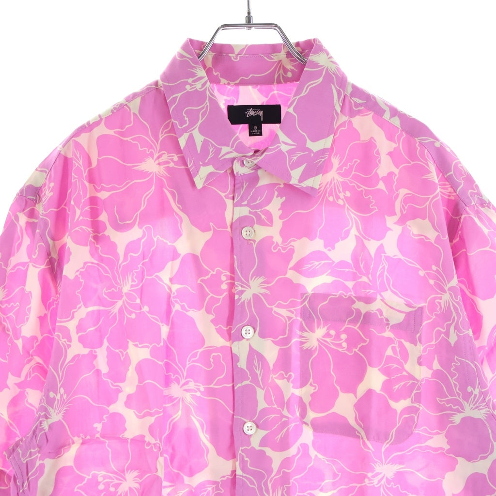 STUSSY(ステューシー) 2026SS FLORAL HAWAIIAN SHIRT ハワイアンシャツ ピンク