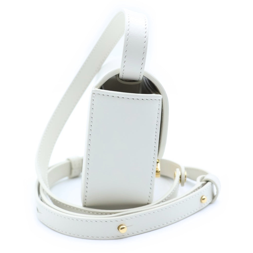 CELINE(セリーヌ) トリオンフ ミニクロード ショルダーバッグ ホワイト レザー レディース