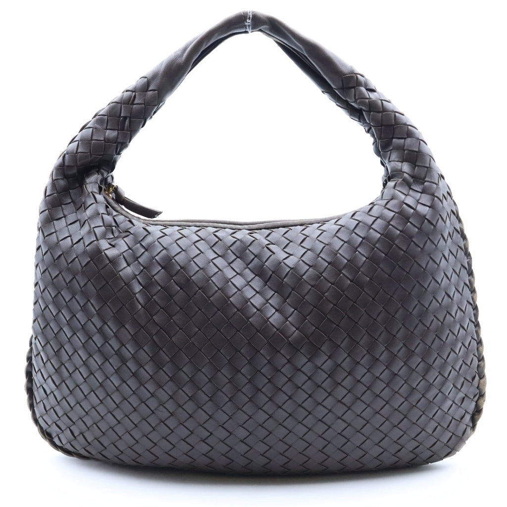 BOTTEGA VENETA(ボッテガヴェネタ) イントレチャート レザー ホーボーバッグ ブラウン レディース