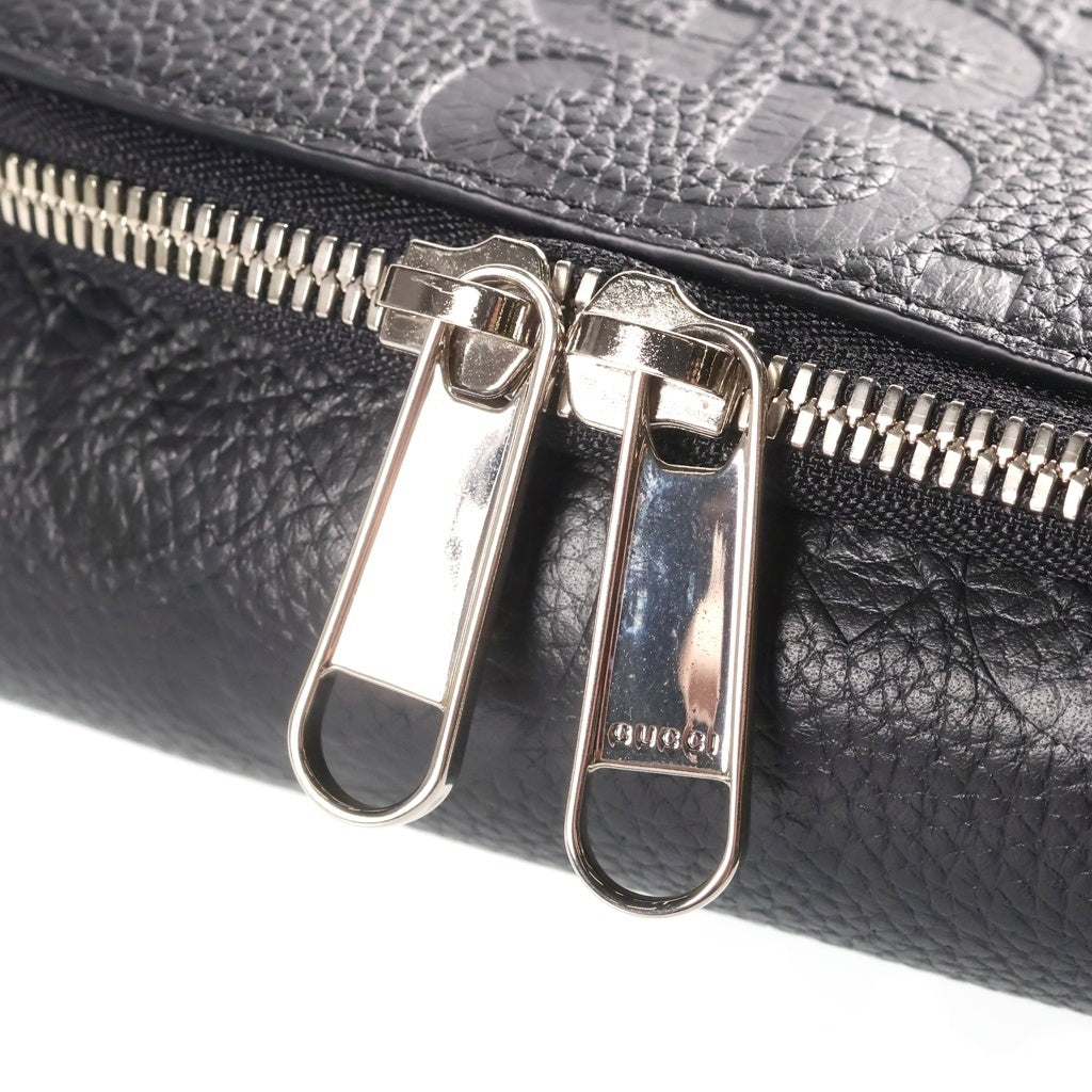 GUCCI(グッチ) ジャンボGG クロスボディバッグ ブラック レザー 766937 レディース