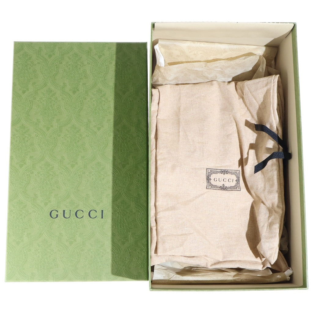 GUCCI(グッチ) BEE 刺繍 シェリーライン レザー ローカットシューズ スニーカー ホワイト 429446