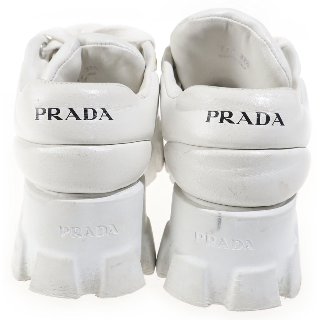 PRADA(プラダ) モノリス パデッドナッパレザー ローカットスニーカー シューズ チャンキーソール ホワイト レディース