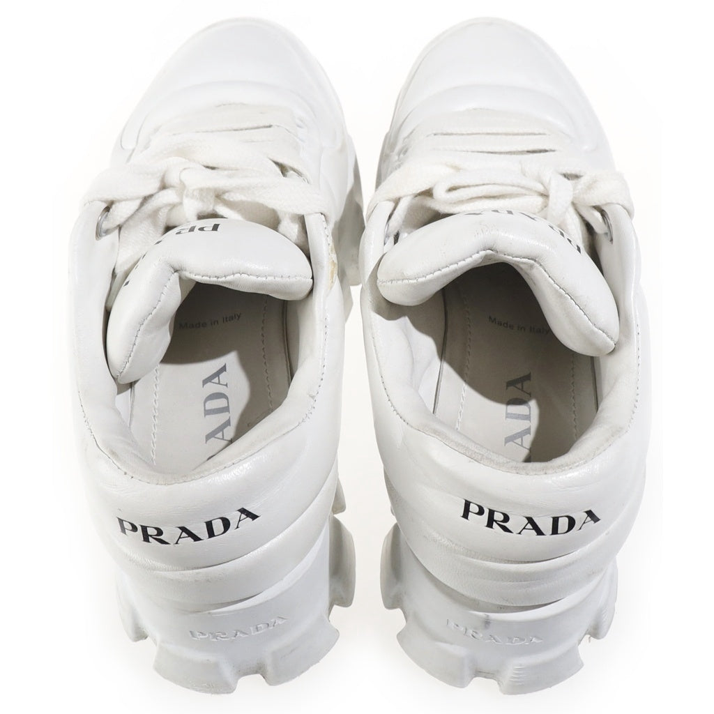 PRADA(プラダ) モノリス パデッドナッパレザー ローカットスニーカー シューズ チャンキーソール ホワイト レディース