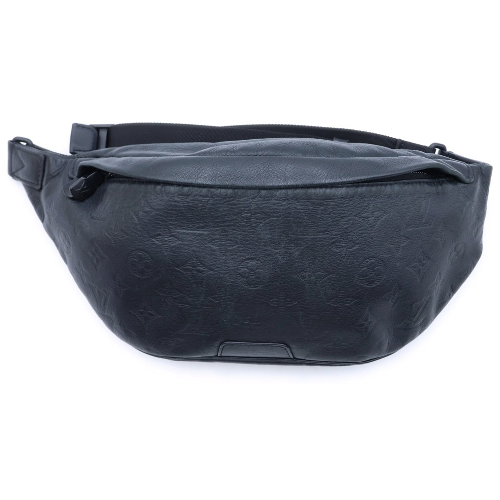 LOUIS VUITTON(ルイヴィトン) モノグラムシャドウ ディスカバリー バムバッグPM レザー ボディ ショルダーバッグ ブラック M46036 レディース