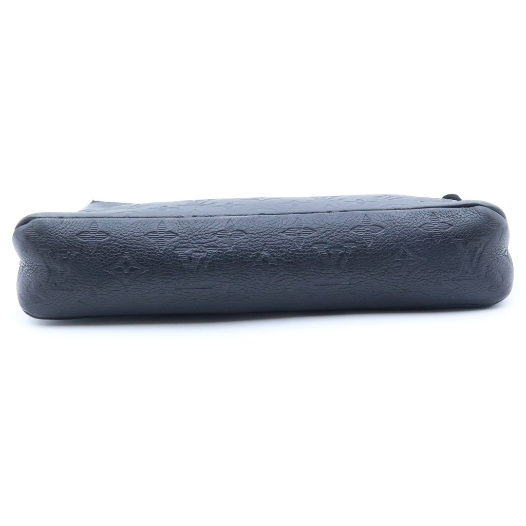 LOUIS VUITTON(ルイヴィトン) モノグラムシャドウ ポシェット・ヴォワヤージュ クラッチバッグ ブラック ノワール M82545 ICタイプ レディース