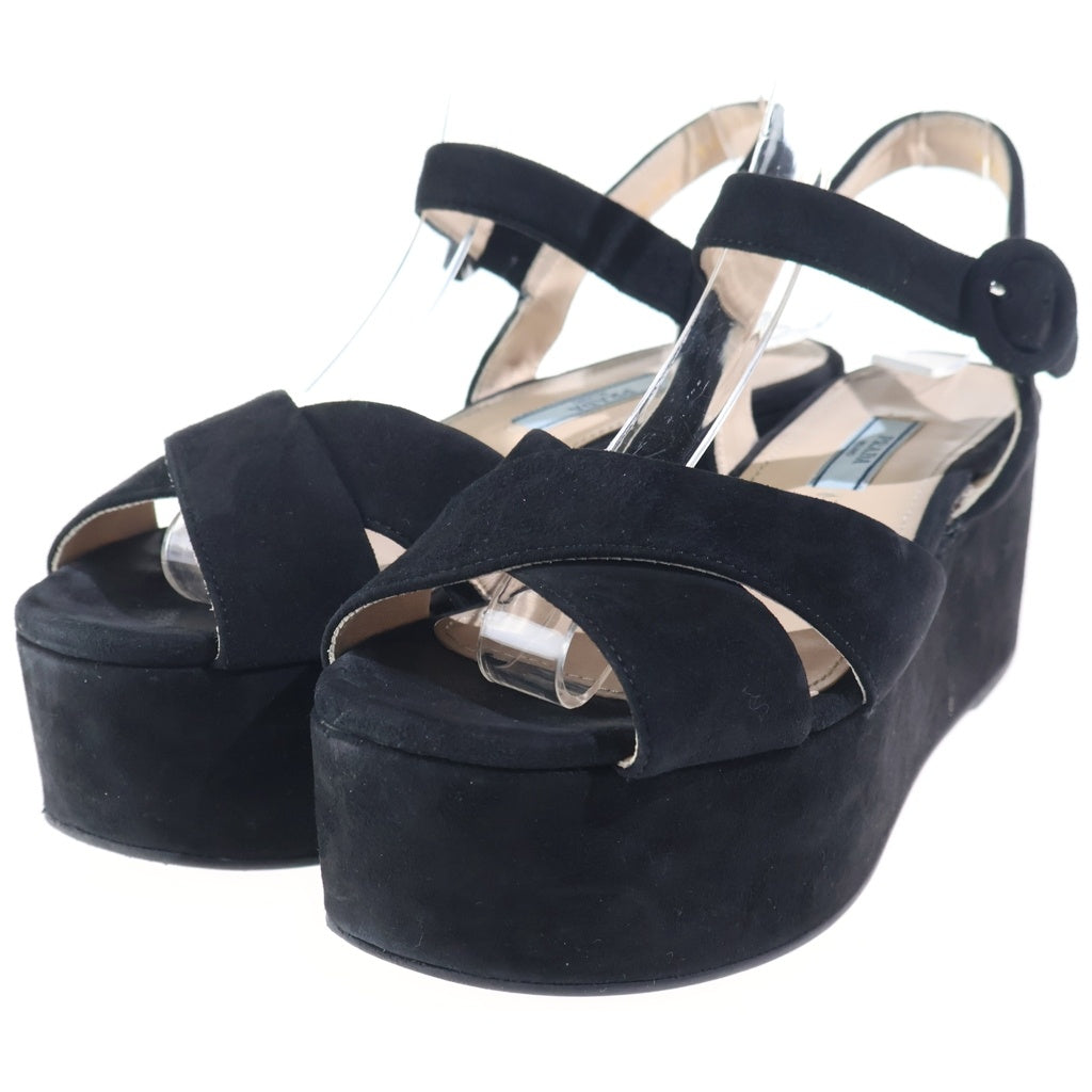 PRADA(プラダ) ストラップ サンダル スエード レディース 1XP882