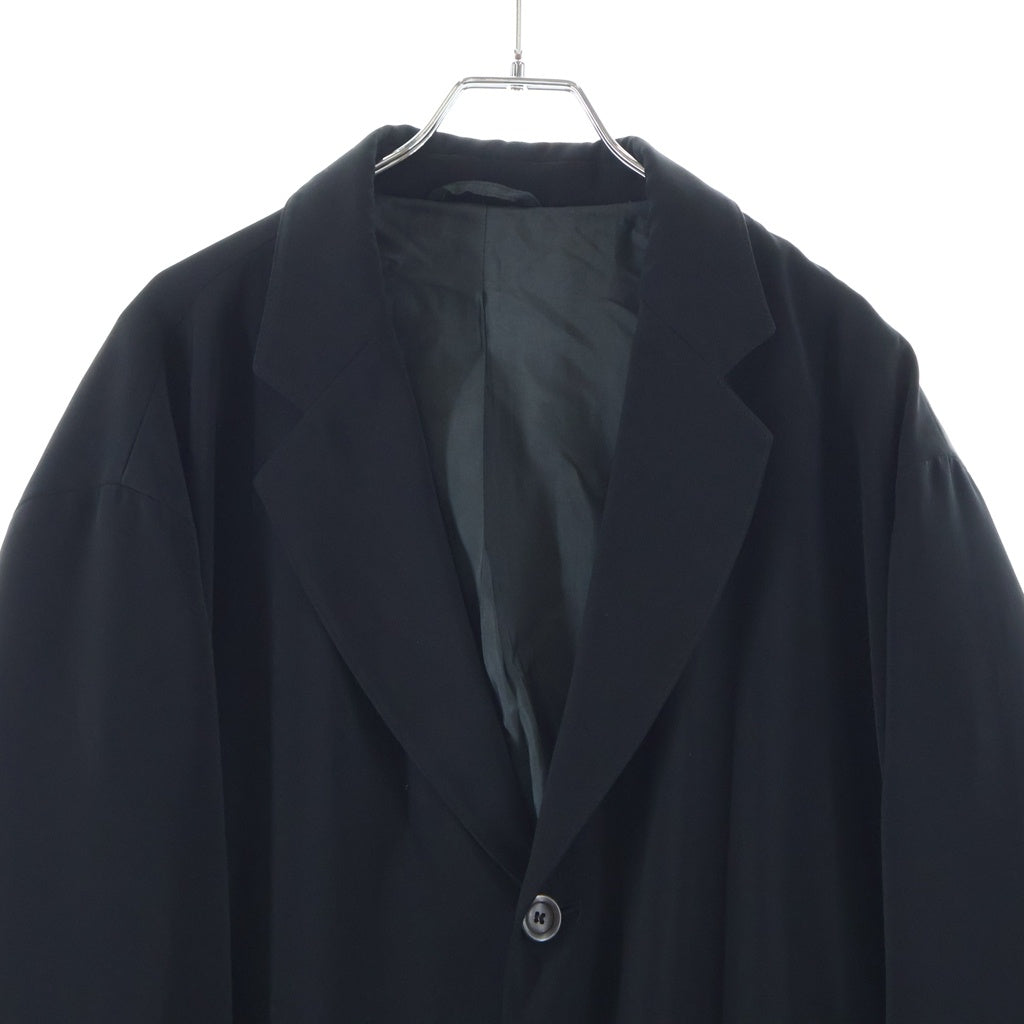 GIORGIO ARMANI(ジョルジオアルマーニ) トレンチコート ロングコート アウター ポリエステル ブラック