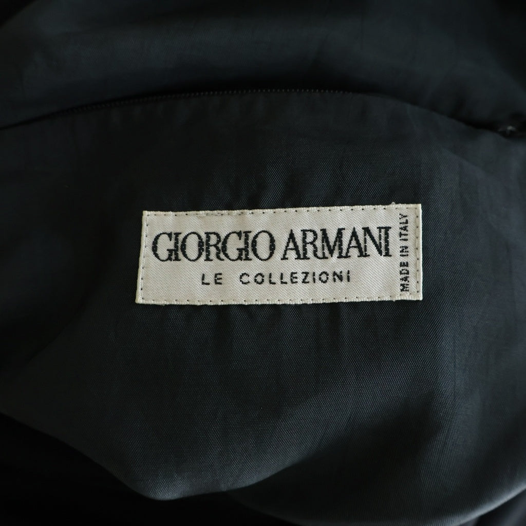 GIORGIO ARMANI(ジョルジオアルマーニ) トレンチコート ロングコート アウター ポリエステル ブラック