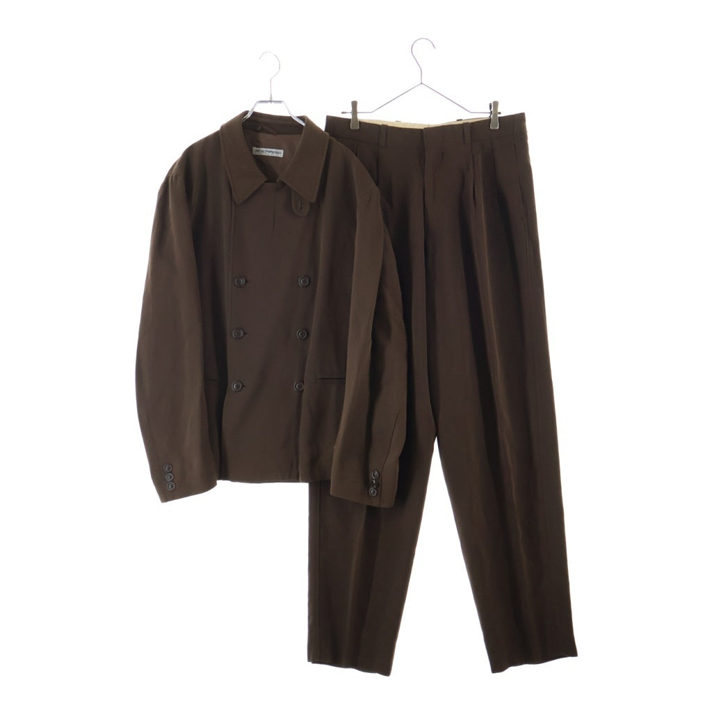 EMPORIO ARMANI(エンポリオアルマーニ) セットアップ スーツ ジャケット パンツ コットン ブラウン