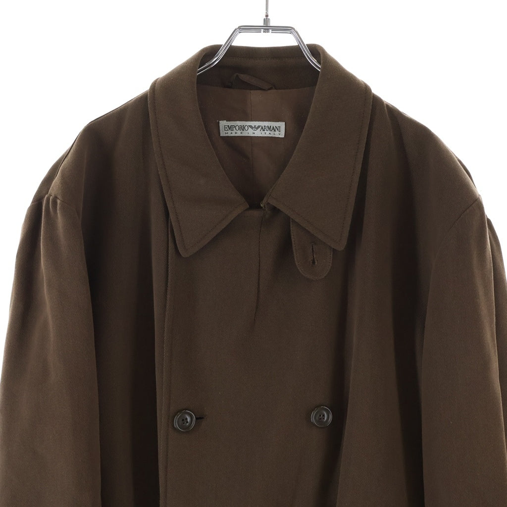 EMPORIO ARMANI(エンポリオアルマーニ) セットアップ スーツ ジャケット パンツ コットン ブラウン