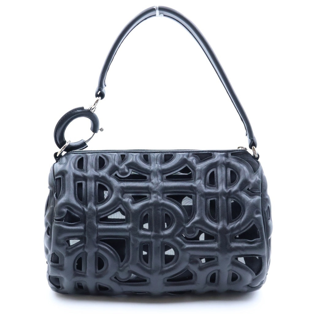 BURBERRY(バーバリー) ロンビ ブラック ラムスキン メッシュ バッグ 8053369 レディース