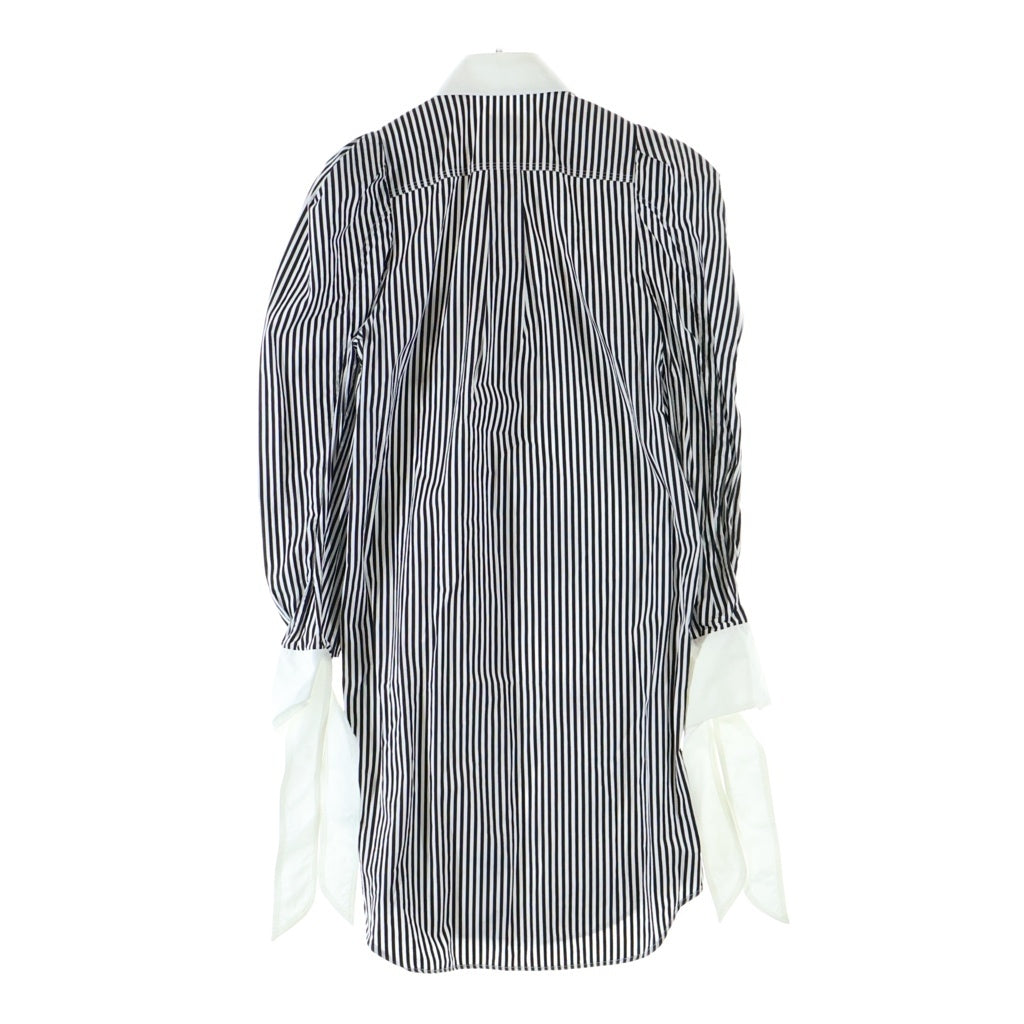 BURBERRY(バーバリー) 20SS コットンストライプ ドレスシャツ ブラック×ホワイト レディース 4564367