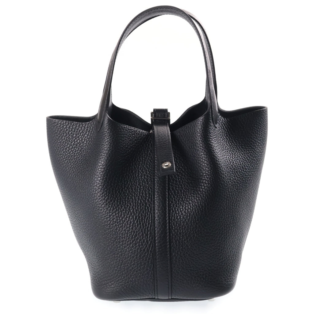 HERMES(エルメス) ピコタンロック タッチ PM ブラック トリヨンクレマンス シルバー金具 G刻印 レディース