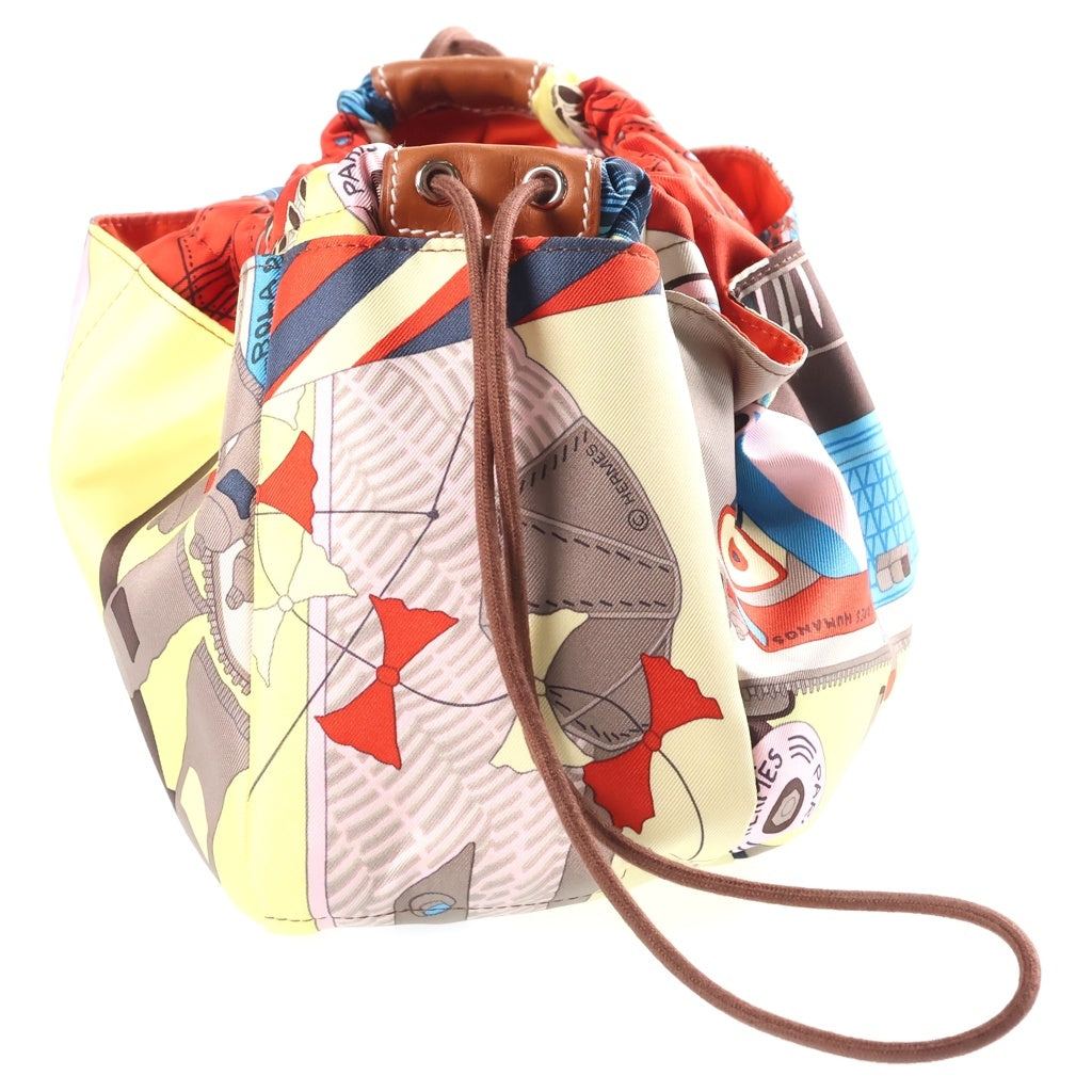 HERMES(エルメス) フールビ25 ポーチ バッグインバッグ ナイロン シルバー金具 K刻印 レディース