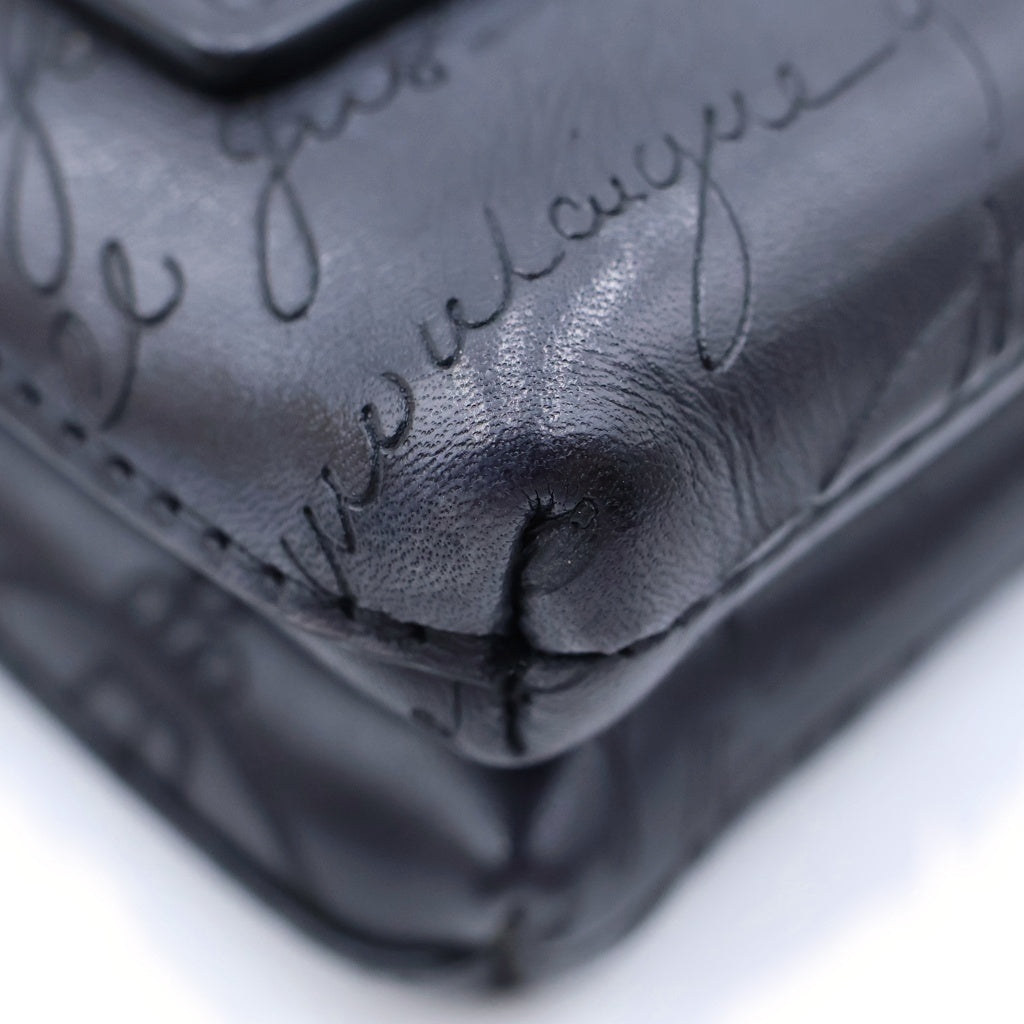 Berluti(ベルルッティ) テルシオ カリグラフィ クラッチバッグ ブラック レザー レディース