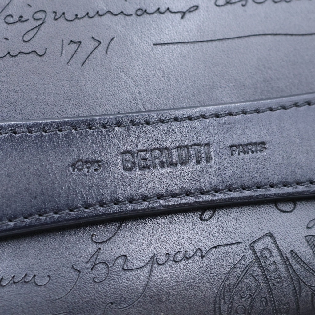 Berluti(ベルルッティ) テルシオ カリグラフィ クラッチバッグ ブラック レザー レディース